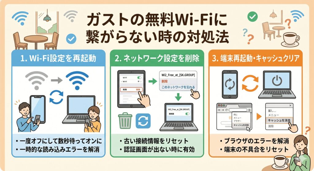 ガスト　Wi-Fi　繋がらない