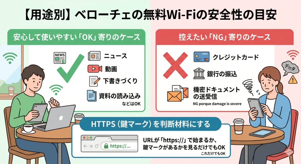 ベローチェ　Wi-Fi　安全性