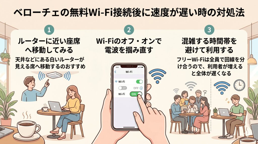 ベローチェ　Wi-Fi　遅い