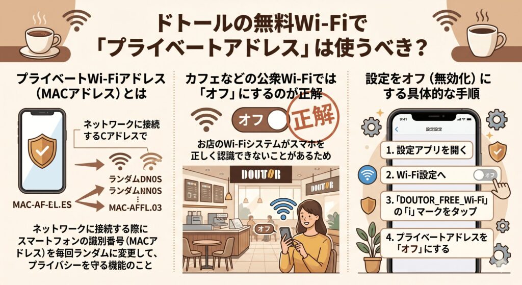 ドトール　Wi-Fi　繋がらない