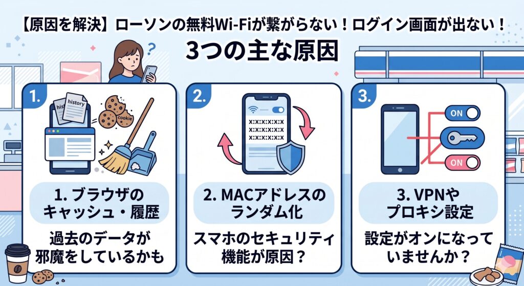 ローソン　Wi-Fi　繋がらない