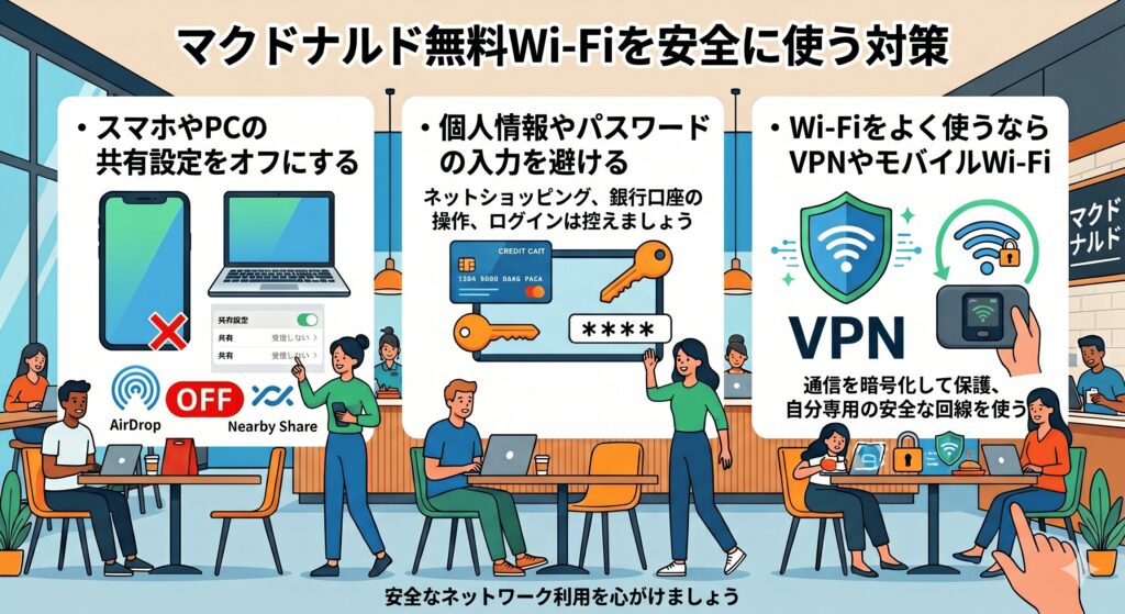 マクドナルド​　Wi-Fi　安全性