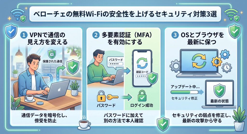 ベローチェ　Wi-Fi　安全性