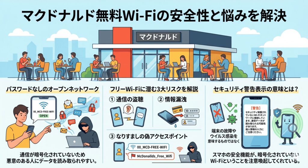 マクドナルド​　Wi-Fi　安全性