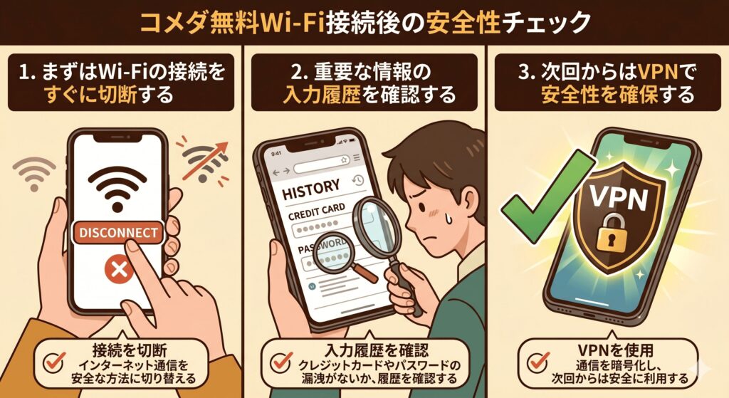 コメダ​　Wi-Fi　安全性