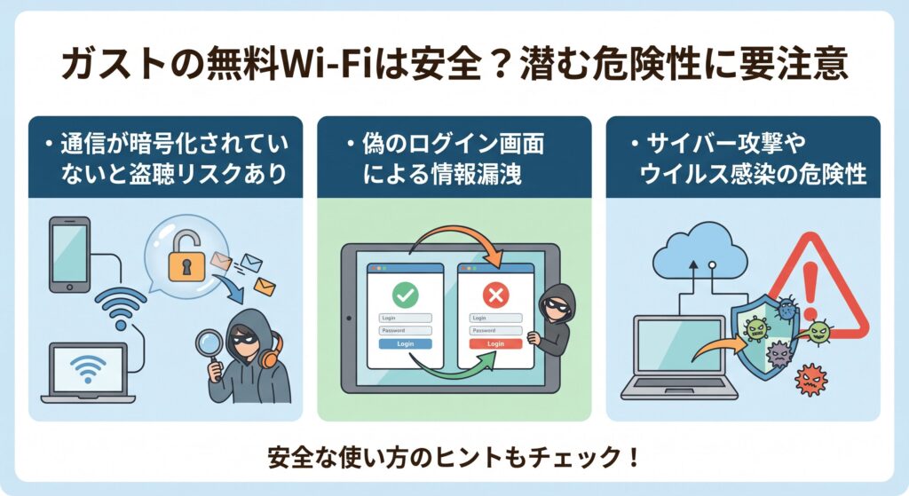 ガスト　Wi-Fi　安全