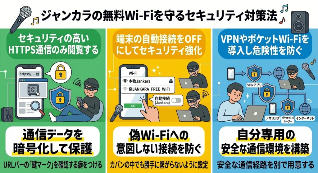 ジャンカラ　Wi-Fi　セキュリティ