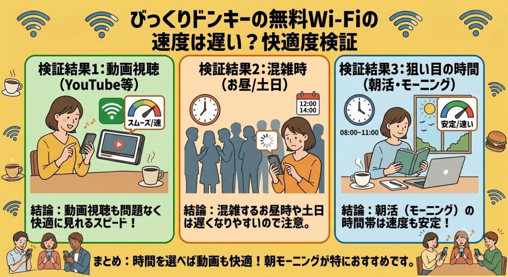 びっくりドンキー Wi-Fi 速度