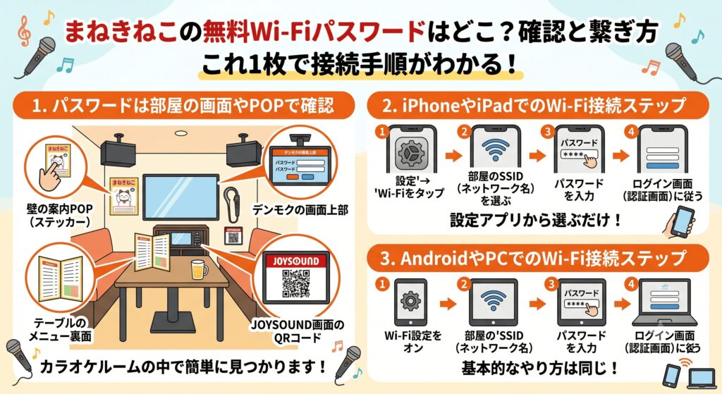 まねきねこ Wi-Fi パスワード