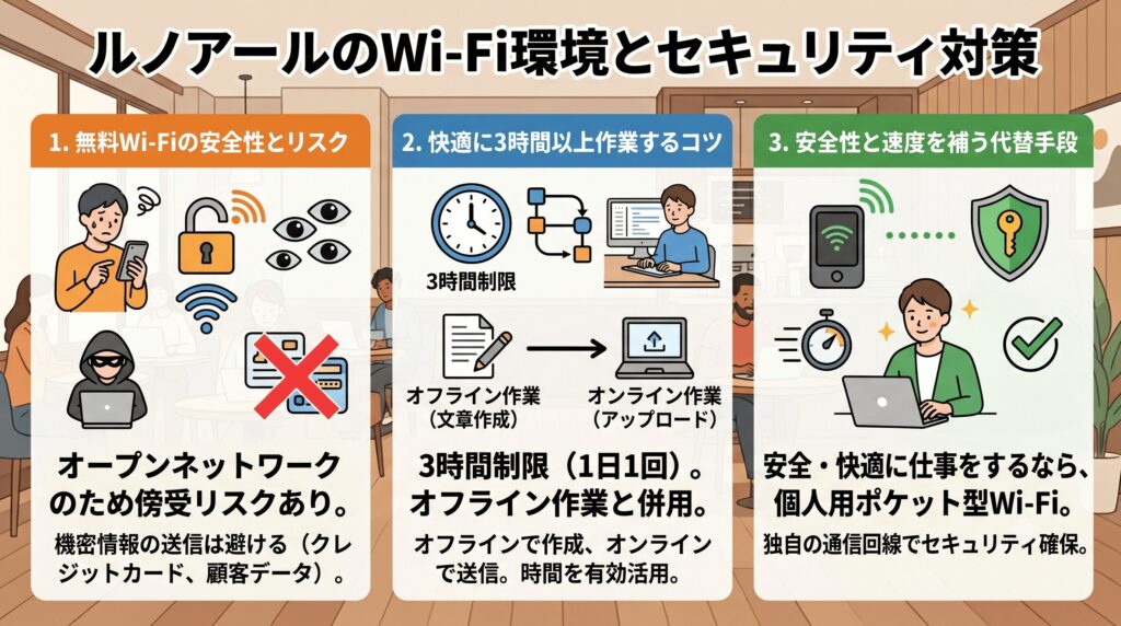 ルノアール Wi-Fi セキュリティ