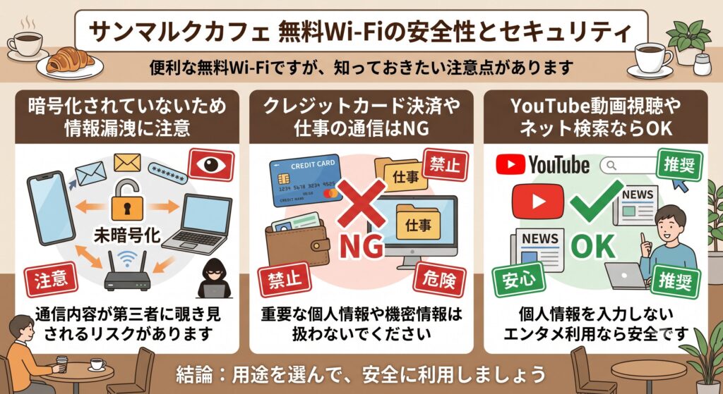 サンマルクカフェ Wi-Fi 安全性