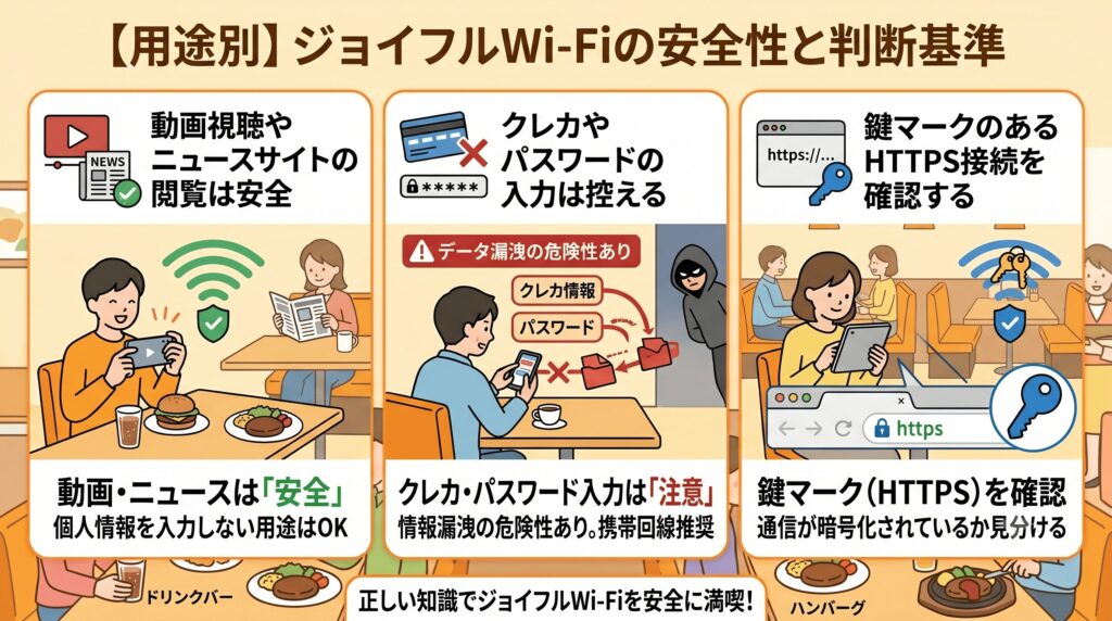 ジョイフル Wi-Fi 安全性