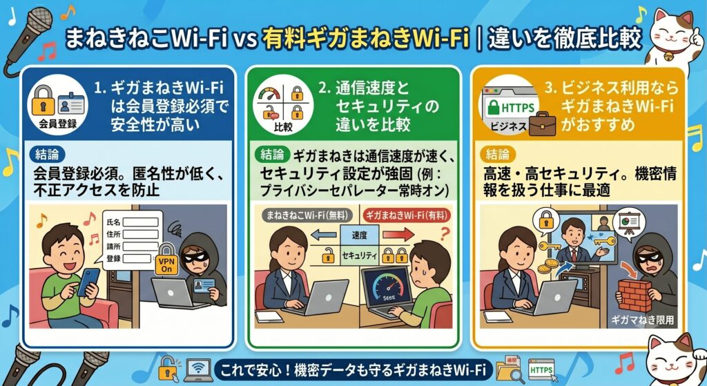 まねきねこ Wi-Fi 安全性