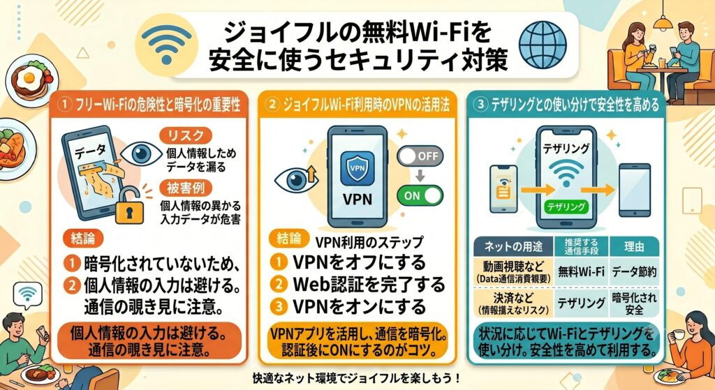 ジョイフル　Wi-Fi　安全