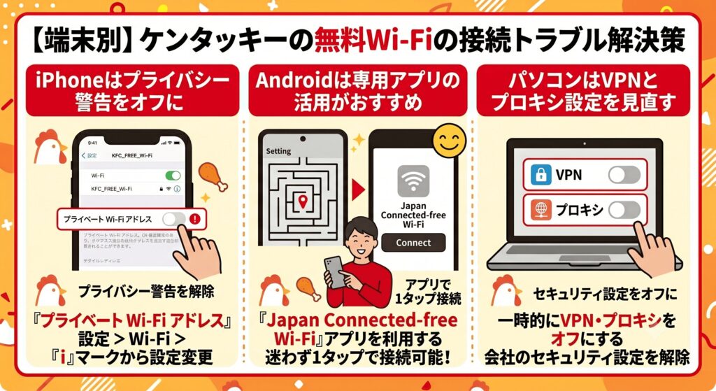 ケンタッキー Wi-Fi 接続