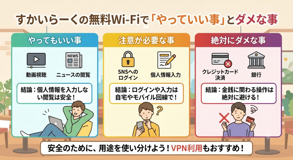 すかいらーく Wi-Fi 安全性
