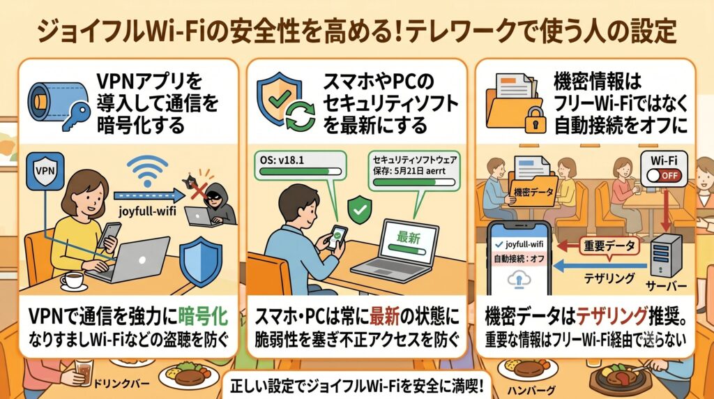 ジョイフル Wi-Fi 安全性