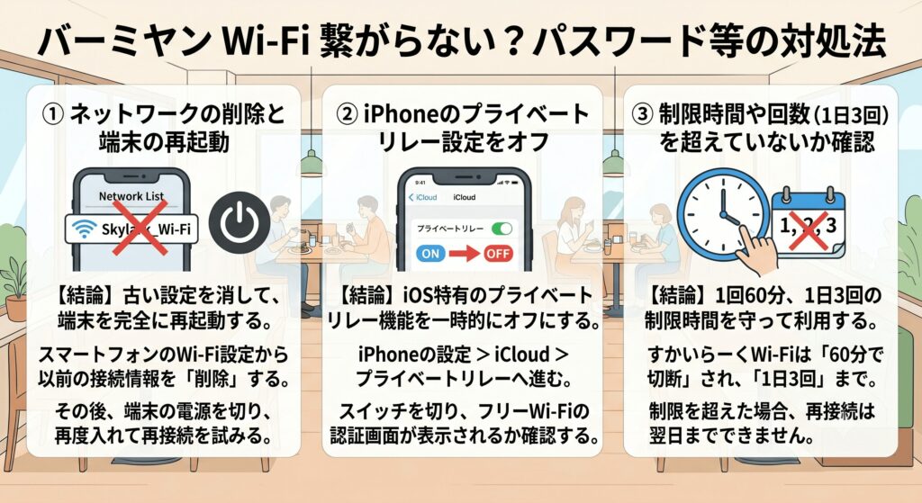 バーミヤン Wi-Fi 繋がらない
