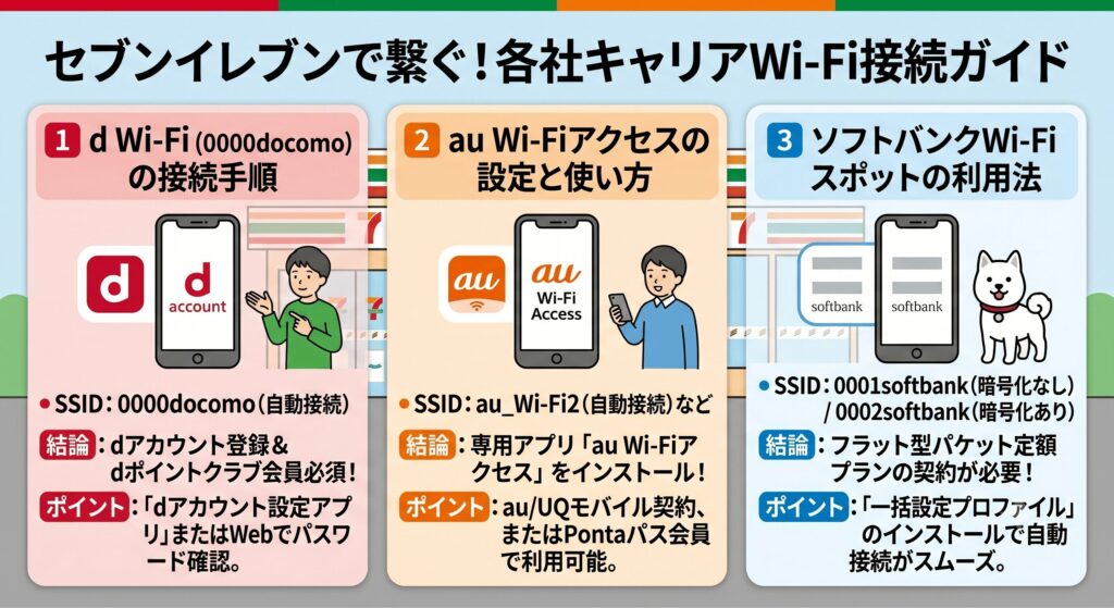 セブンイレブン Wi-Fi 繋がらない