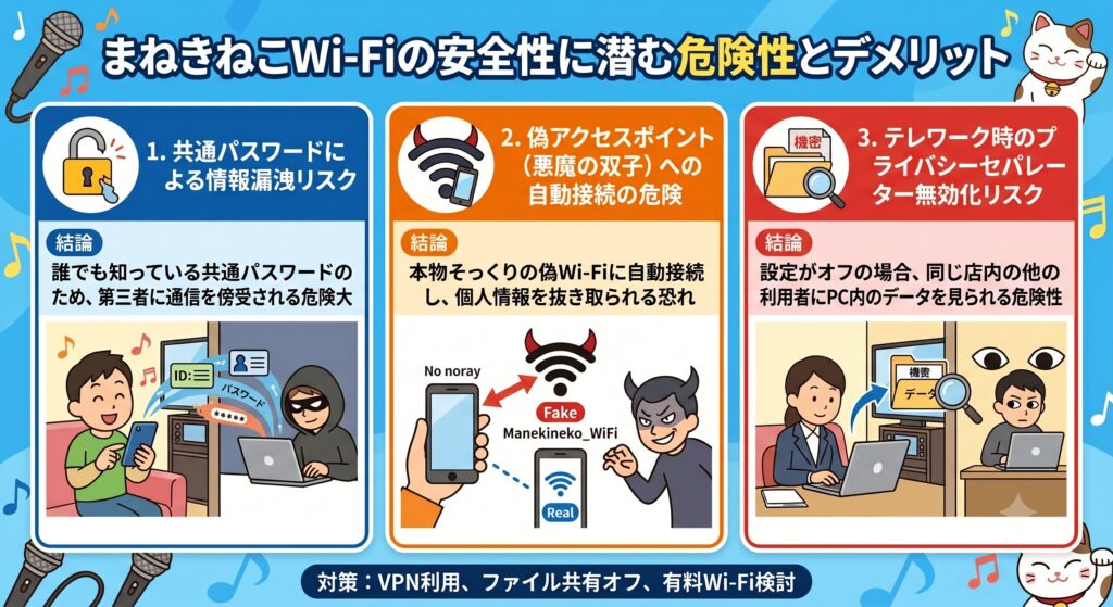 まねきねこ Wi-Fi 安全性