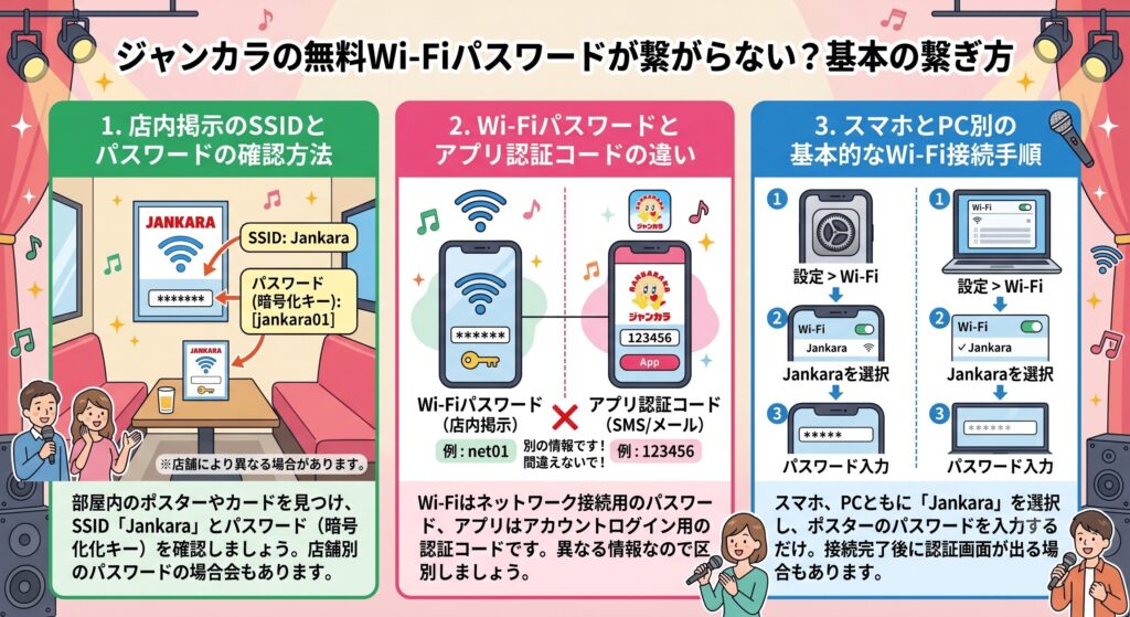 ジャンカラ　Wi-Fi　繋がらない