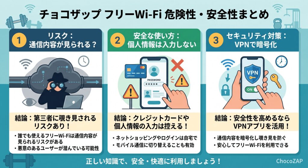 チョコザップ　Wi-Fi　危険性