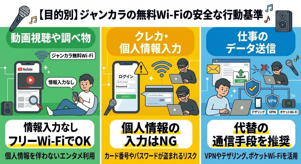 ジャンカラ　Wi-Fi　安全性