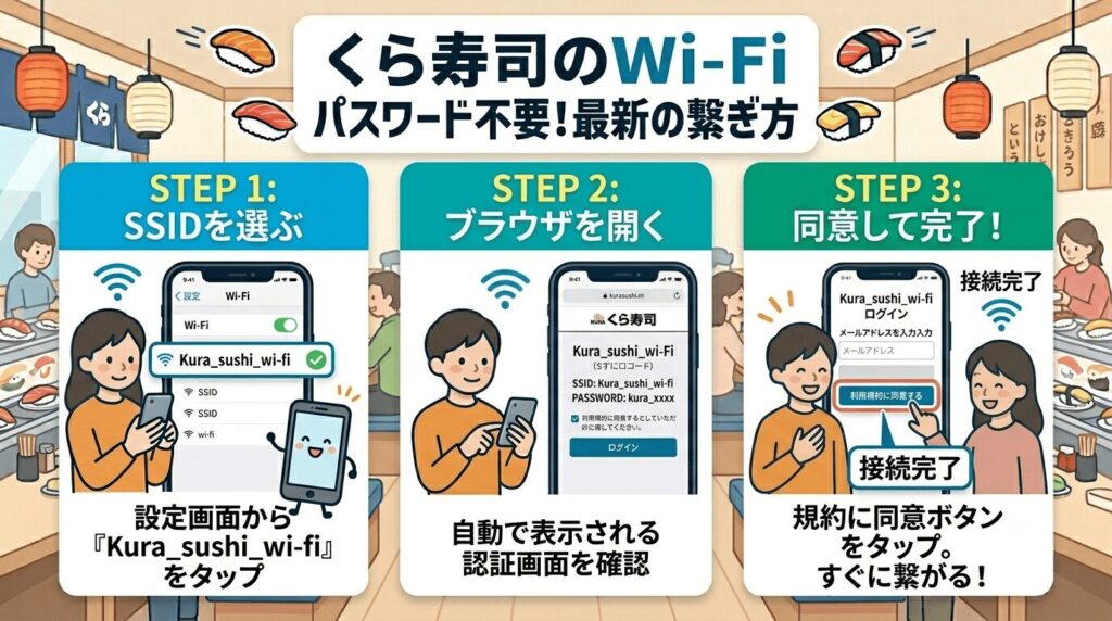 くら寿司 Wi-Fi 繋がらない