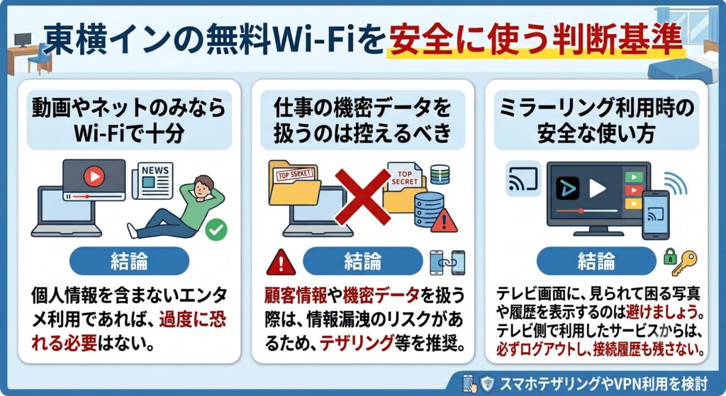 東横イン Wi-Fi 安全性