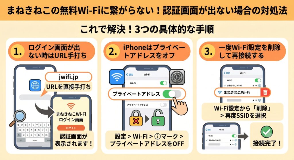 まねきねこ Wi-Fi 繋がらない