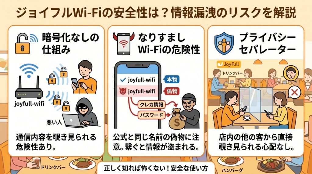 ジョイフル Wi-Fi 安全性