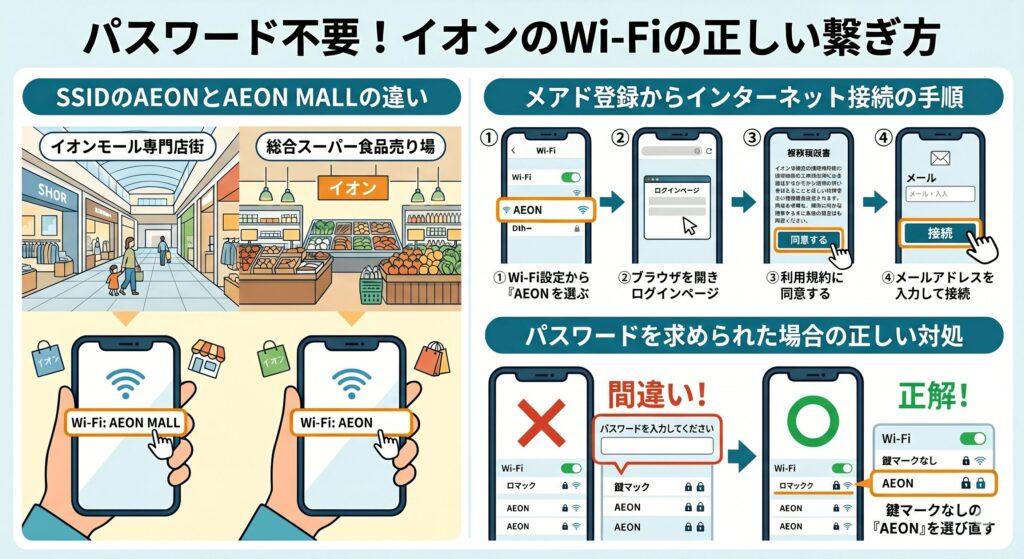 イオン　Wi-Fi　繋ぎ方
