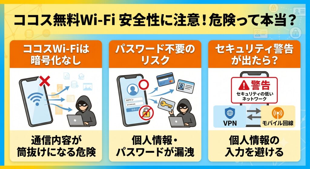 ココス Wi-Fi 安全性