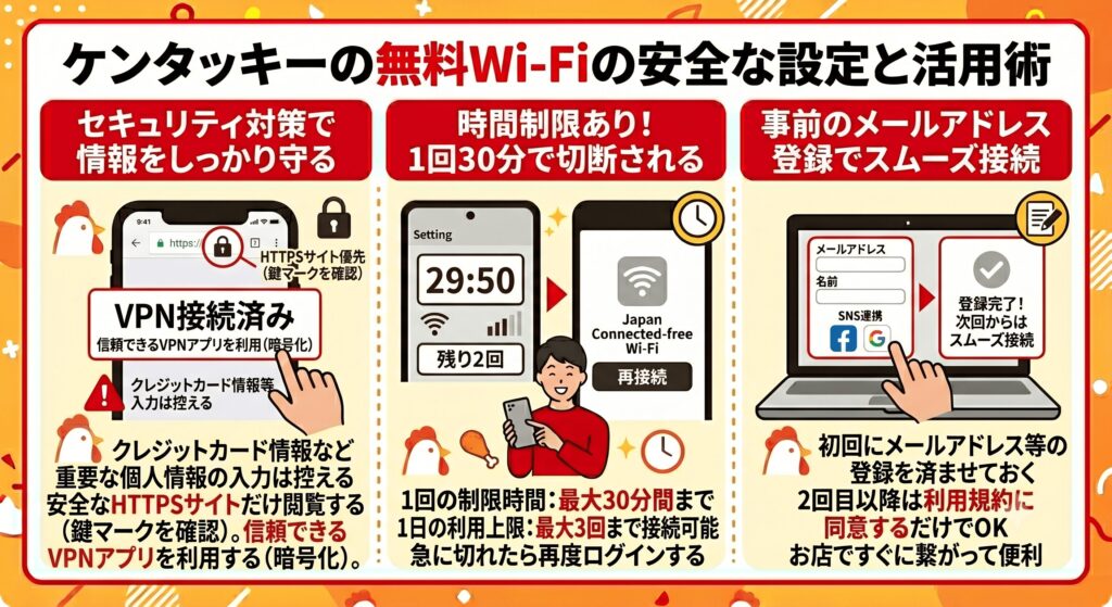 ケンタッキー Wi-Fi 安全