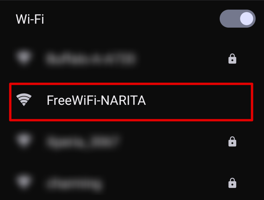 成田空港 Wi-Fi 繋がらない