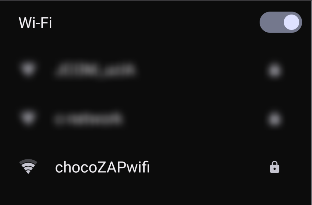 チョコザップ　Wi-Fi　パスワード