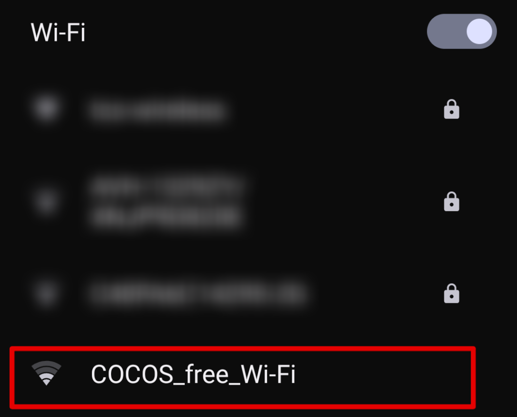 ココス Wi-Fi 安全性